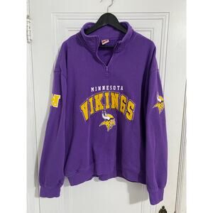 Minnesota Vikings 1/4-Zip Sweatshirt Size XL